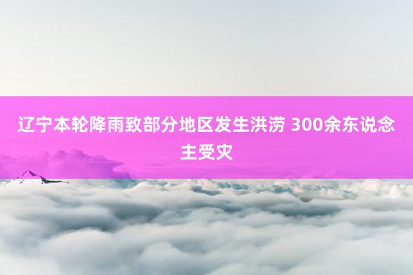 辽宁本轮降雨致部分地区发生洪涝 300余东说念主受灾