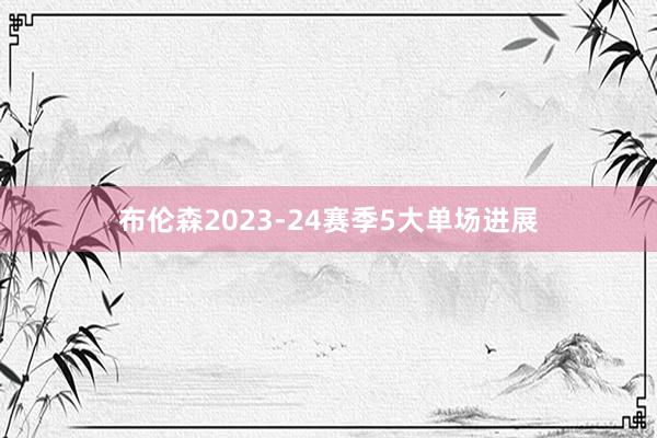 布伦森2023-24赛季5大单场进展